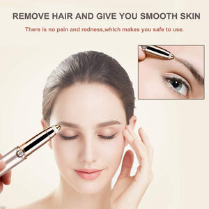 Painless Eyebrow Trimmer Eyebrow Hair Remover, Electric Eyebrow Trimmer Epilator for Women, Portable Painless Eyebrow Razor